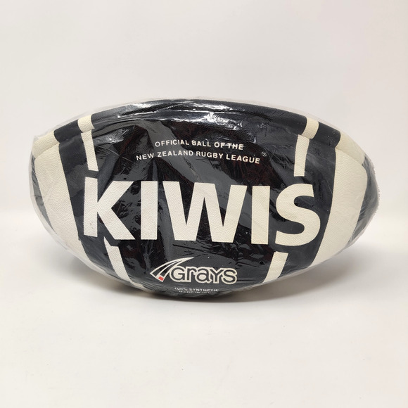 New Zealand Rugby League KIWIS NZRL Ball Size 5 Synthetic Sealed Souvenir Black - Picture 13 of 14